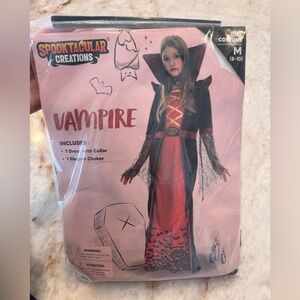 Girl Costume M (8-10) Vampire